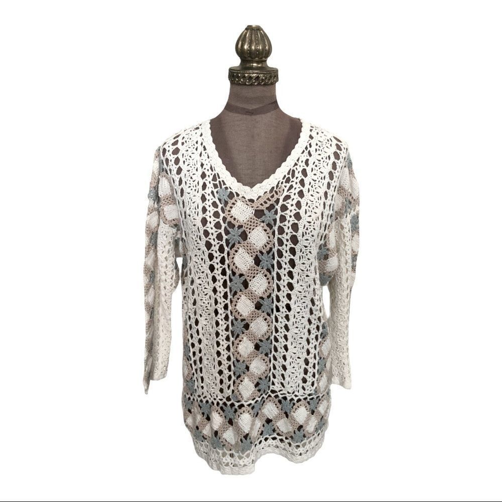 SHENANIGANS crochet top.  Size M